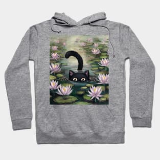 Dive into elegance with Cat Monet Hoodie